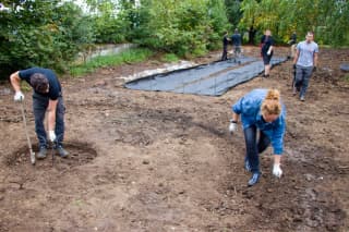 Feuerplatz und Petanque